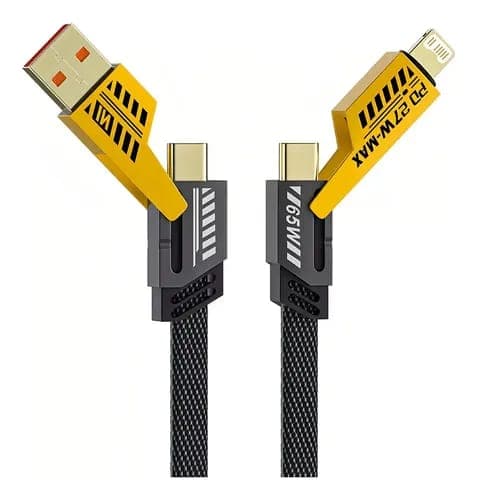 Cable Usb C A C Pd Lightning iPhone 4 En 1 Carga Rapida